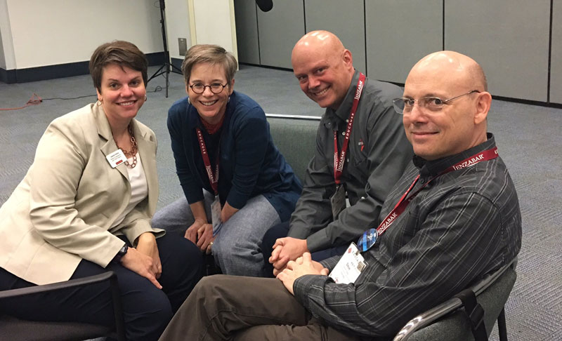 Joanna Grama, Ann West, Kevin Morooney, and Steve Zoppie at Educause