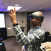 virtual reality demo at TechEX17