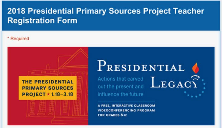 2018 Presidential Primary Sources Project events