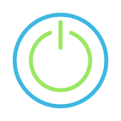 reboot symbol in InCommon blue and green